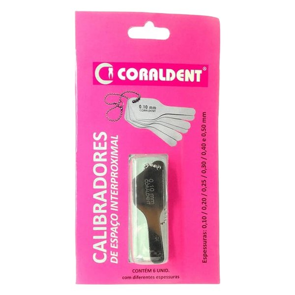 Calibrador Espaço Interproximal 6 Lâminas - Coraldent