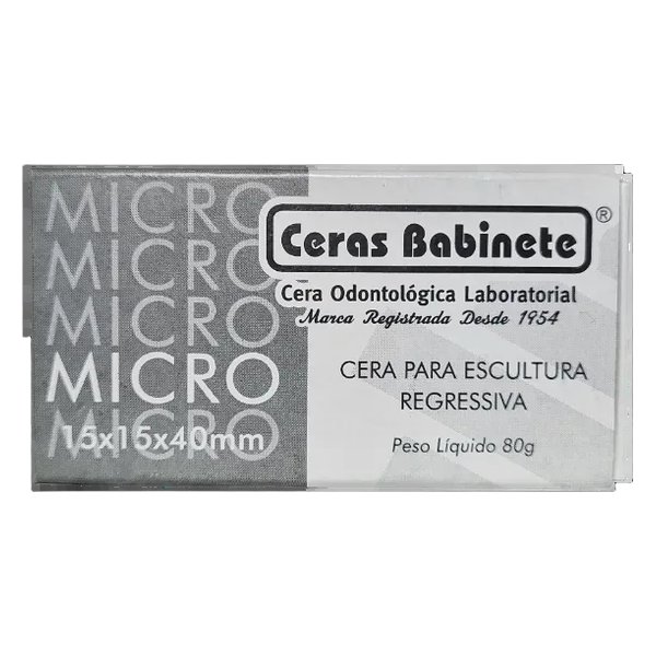 Cera em Bloco Micro para Escultura Branca 10 Un - Ceras Babinete