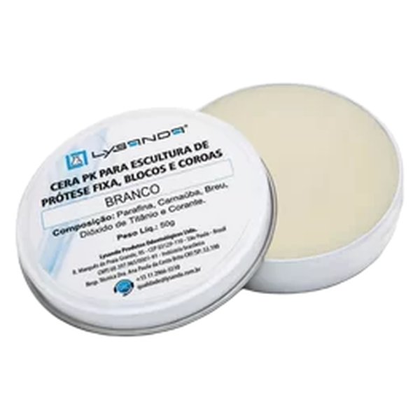 Cera para Prótese Fixa Branca Lata 50g - Lysanda