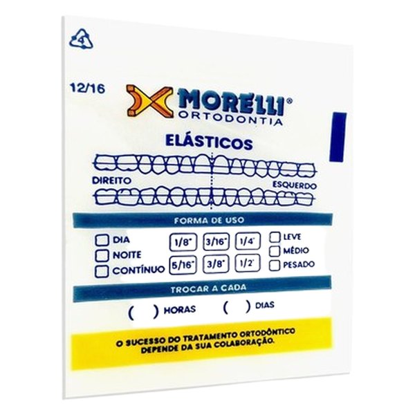 Embalagem P/ Elástico Ortodôntico - 50 Unidades 80.05.001 - Morelli