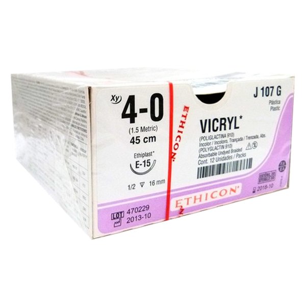 Fio de Sutura Absorvível Vicryl 4 - 0 - Ethicon