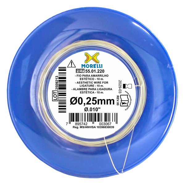 Fio de Aço Estético para Amarrilho Redondo 010 - em Rolo 10m 55.01.220 - Morelli