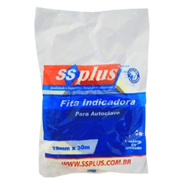 Fita para Autoclave 19mmx30m - Ssplus