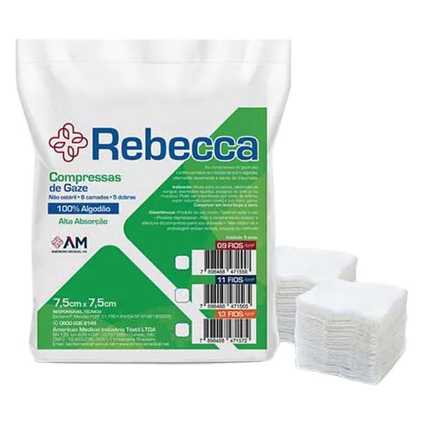Gaze Rebeka 75x75 9 Fios 340un - Americandent
