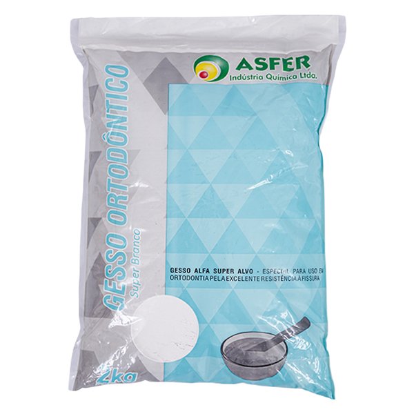 Gesso Ortodôntico Branco 2kg - Asfer