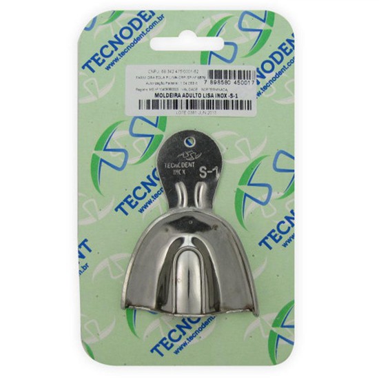 Moldeira Adulto Inox Lisa - Tecnodent