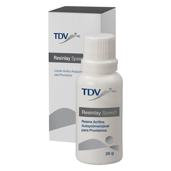 Resina Acrílica Autopolimerizável Resinlay Speed Pó 25g - Tdv