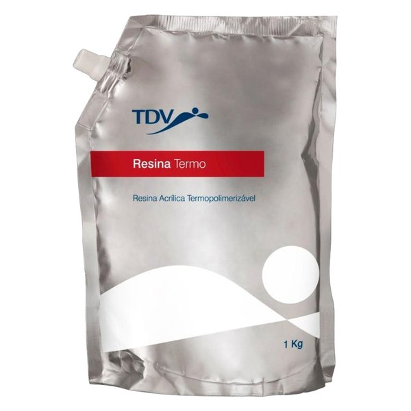 Resina Acrílica Termopolimerizável Pó 1kg - Tdv