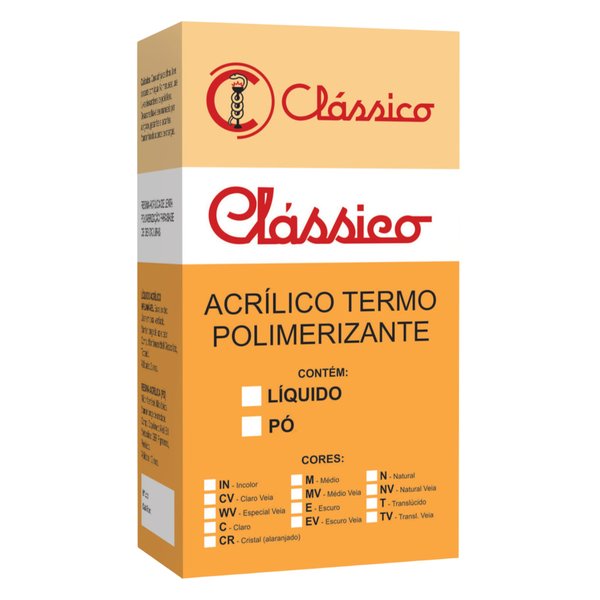 Resina Acrílica Termopolimerizável Pó 440grs - Classico