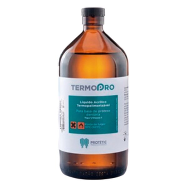 Resina Acrílica Termopolimerizável Termopro com Crosslink 120ml - Protetic