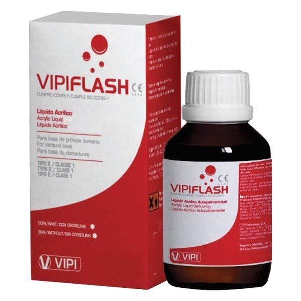 Resina Acrilica Autopolimerizavel Vipi Flash Líquido - Vipi