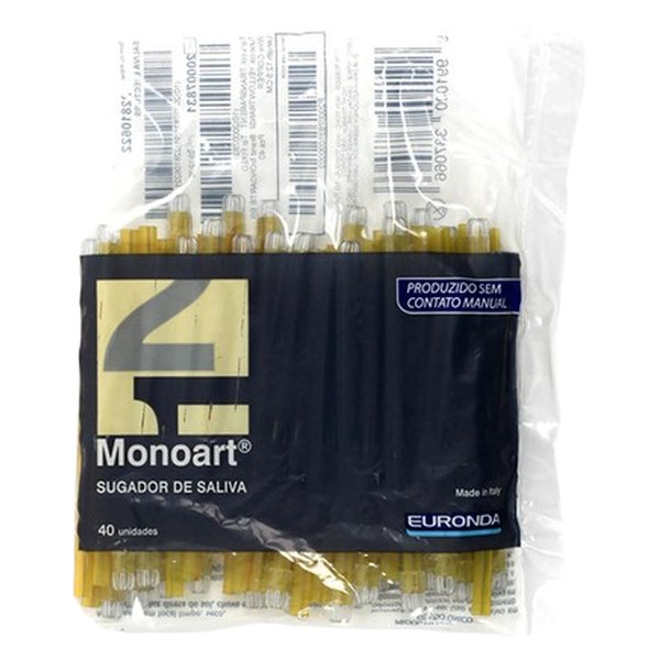 Sugador Descartável Monoart Amarelo - Euronda