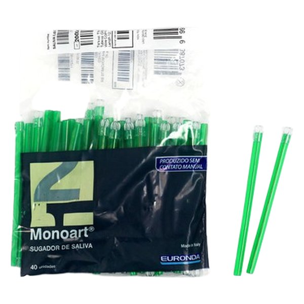 Sugador Descartável Monoart Verde - Euronda