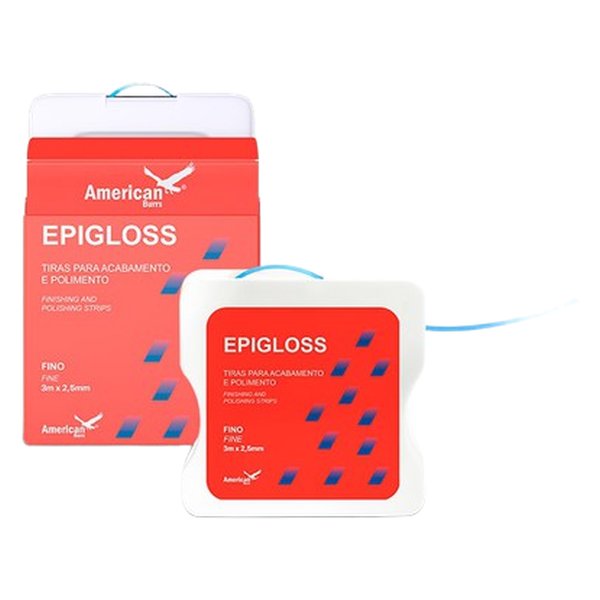 Tira de Poliester em Rolo Epigloss Granulometria Fina C/ 2,5mm X 3m - American Burrs
