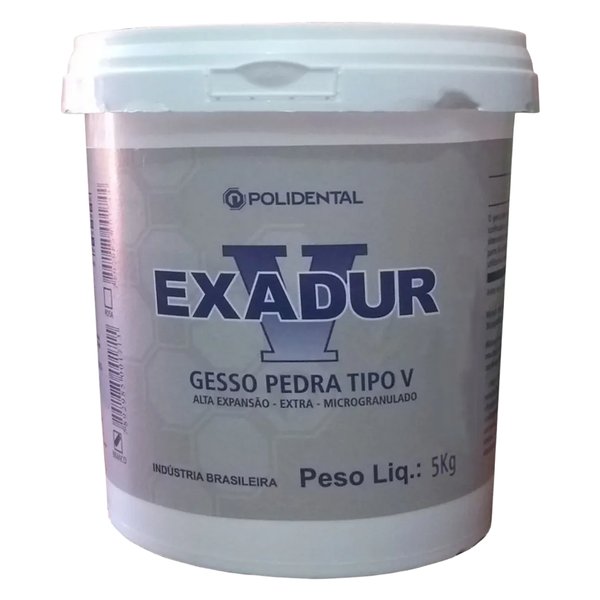 Gesso Especial Exadur Tipo V Azul 5kg 4 - Polidental