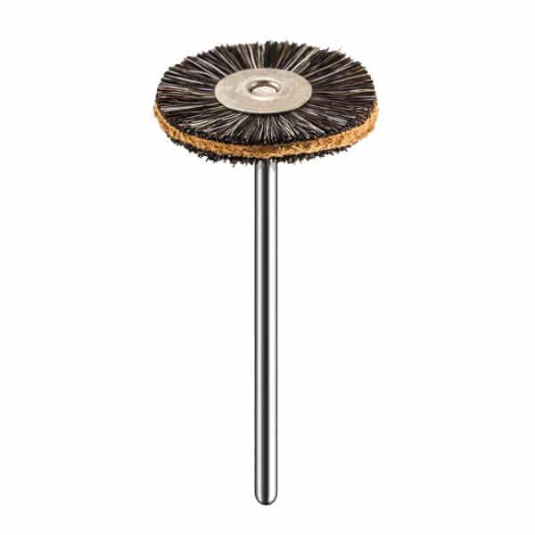 Escova de Polimento Pm - 22mm - Crina de Cavalo com Couro Chamois - Roda - American Burrs