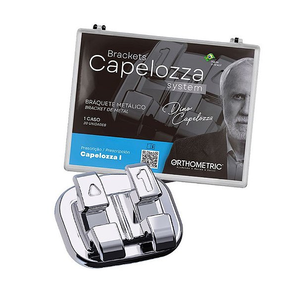 Kit de Bráquede de Aço 01 Casos Capelozza I Slot .022 10.15.2000 - Orthometric