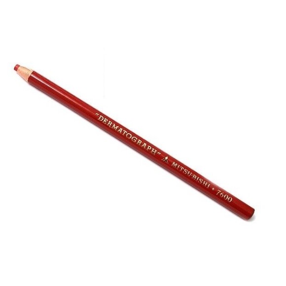 Lápis Dermatográfico Mitsubishi Vermelho - Logos