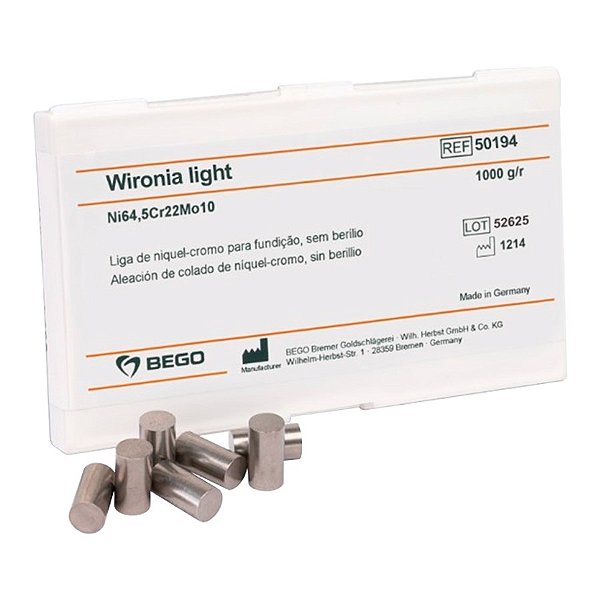 Liga Metálica Wironia Light Bego 1kg - Wilcos