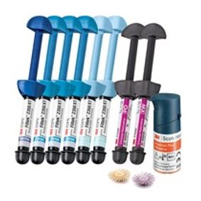Kit Resina Filtek Z350xt e Scotchbond Universal Plus 3 Ml e Disco Sof Lex - 3m