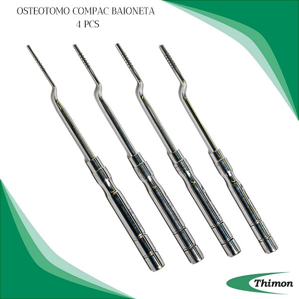 Osteótomo Compactador Baioneta 4 Peças - Thimon