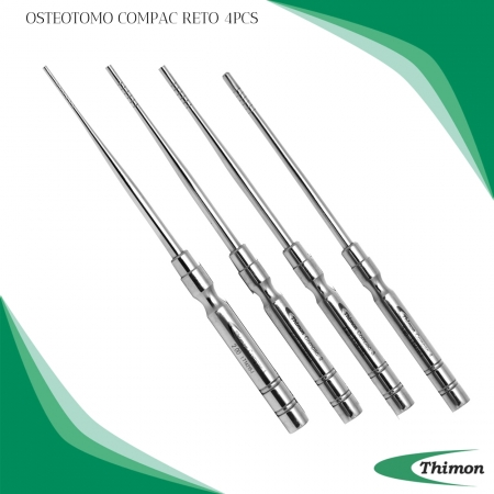 Osteótomo Compactador Reto 4 Peças - Thimon