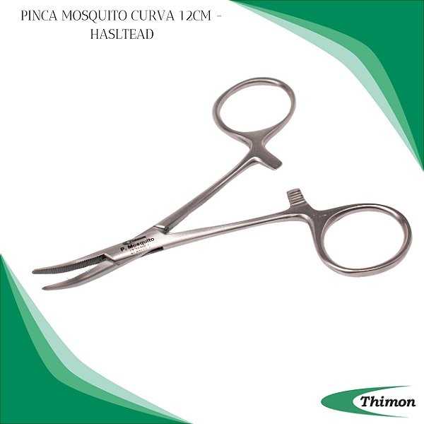 Pinça Mosquito Curva 12cm - Thimon