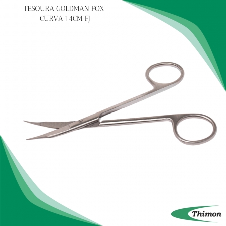 Tesoura Goldman Fox Curva 14cm - Thimon