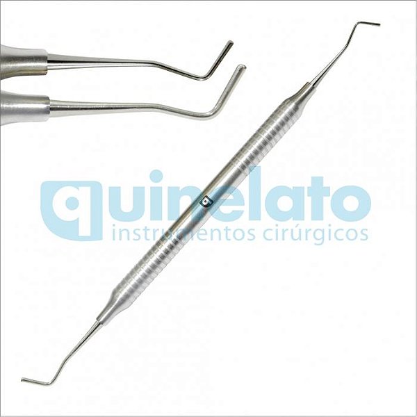 Espátula Composite N°3 /calcador Duplo Cilindrico Qd.205.03 - Quinelato