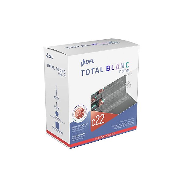Clareador Total Blanc Home 22% 6 Seringas - Dfl
