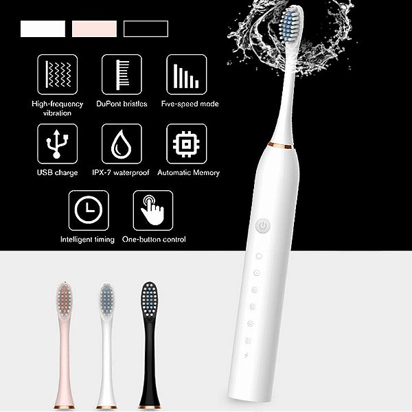 Escova Dental Elétrica Ipx7 - Mac