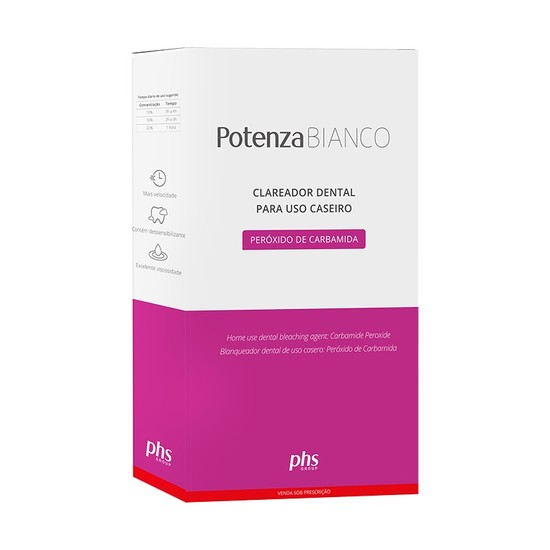 Clareador Potenza Bianco Kit 6 Seringas 22% - Phs
