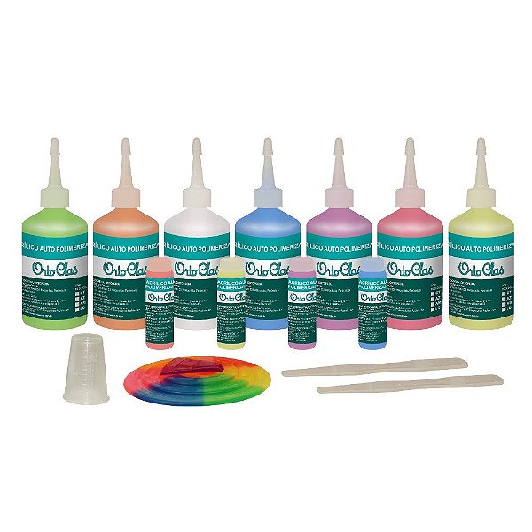 Resina Acrílica Autopolimerizavel  Orto-clas Ecológica Kit - Clássico