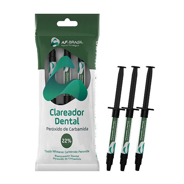 Clareador Dental 22% 3 Seringas - Af do Brasil