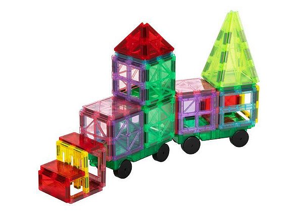 Conjunto de Construção Magnética 100 Peças | Tooky Toy | Código: LT648