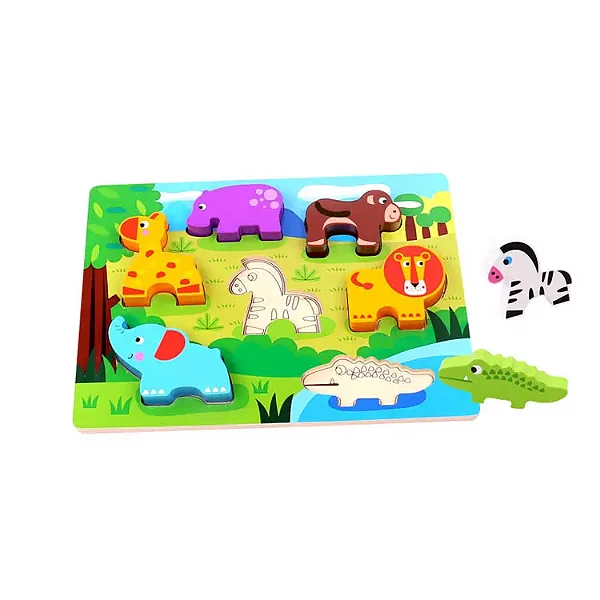 Tabuleiro de Encaixe - Floresta | Tooky Toy | TKC394