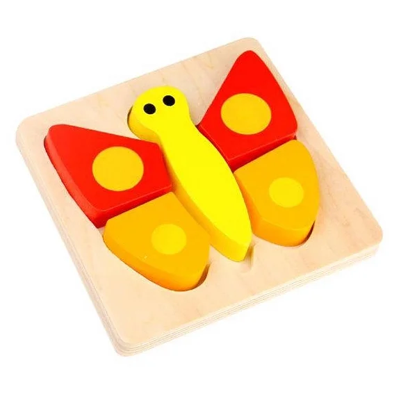 Tabuleiro de Encaixe - Borboleta | Tooky Toy | TKG012