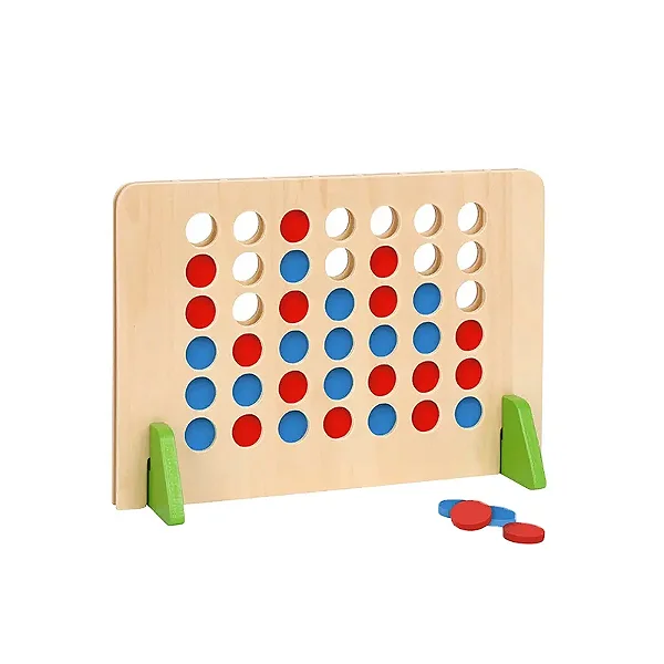 Jogo 4 em Linha de Madeira | Tooky Toy | TF959