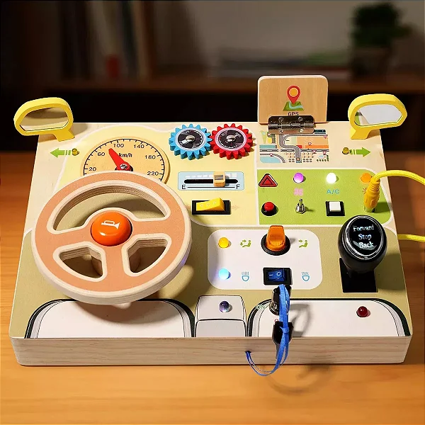 Simulador Volante - Montessori com LED | Bubula