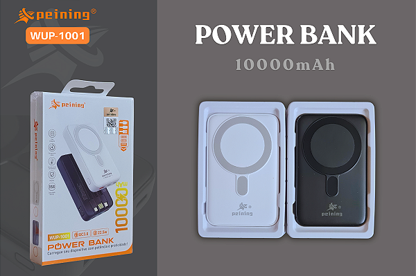 Carregador Portátil Sem Fio PEINING WUP-1001