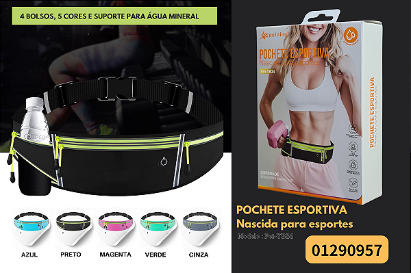 Pochete Esportiva Multifuncional  PEI-YB24 braçadeira para correr
