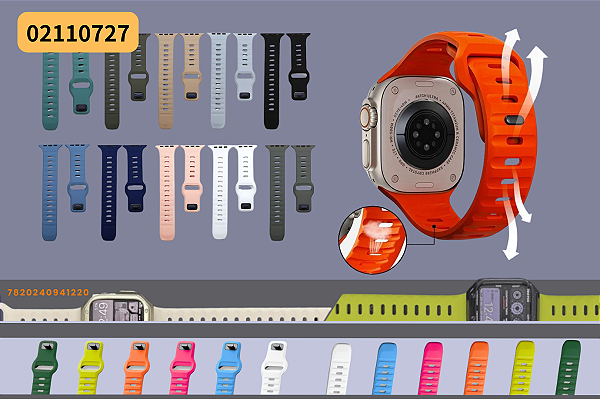 Pulseira De Relógio De Silicone 49/45/44/42mm /40/41/38mm