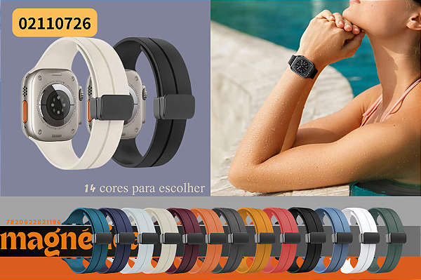 Pulseira De Relógio De Silicone 49/45/44/42mm /40/41/38mm