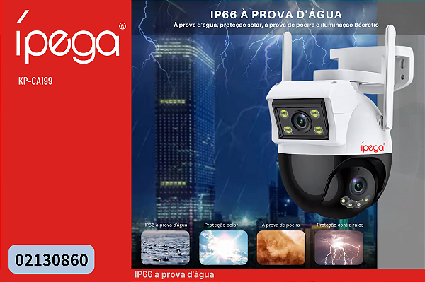 Câmera de Segurança WiFi Externa KP-CA199