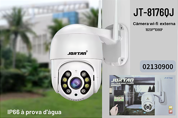 Câmera IP WiFi Auto Tracking 1080P HD – JORTAN JT-8176-QJ