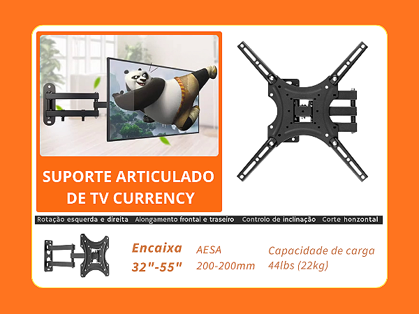 Suporte Articulado para TV 32"-55" BM-A791