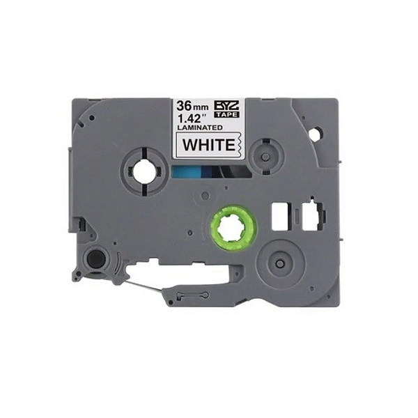 Fita Rotuladora TZE-261 36mm Compativel Brother Preto / Branco