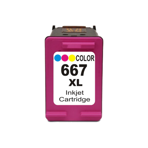Cartucho de Tinta Compatível HP 667XL Color Ollix 13ml