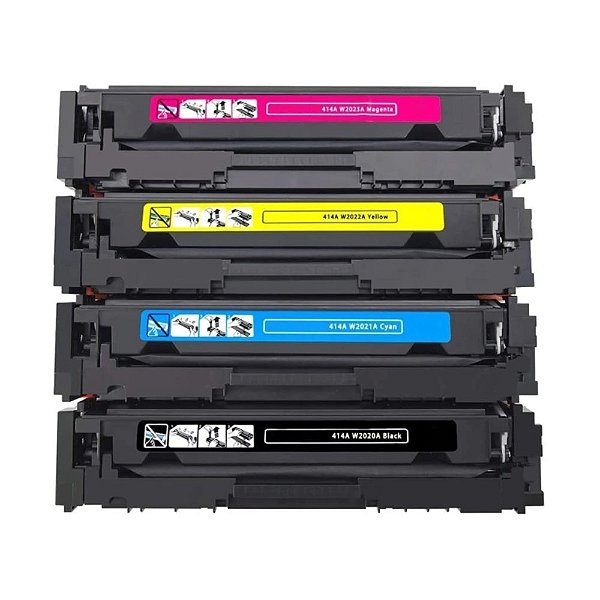 Kit Toner Compatível HP 414A 4 Cores sem Chip 2.4k | M454 | M479 | Ollix
