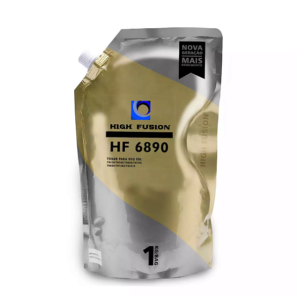 Pó de Toner High Fusion HF6890 / HF6450 / HF6880 Compatível Brother TN1000 / TN1060 Bag 1kg